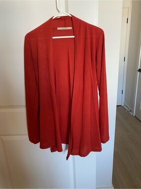 41 Hawthorn Vibrant Coral-Red Knit Top